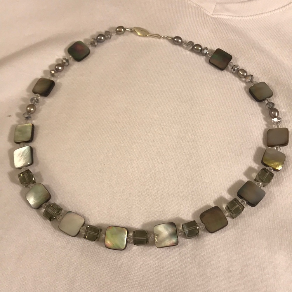 Genuine One of a Kind Mother of Pearl Necklace